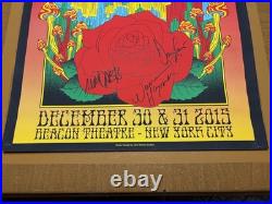 Gov't Mule Signed Numbered 215/400 Concert Poster 2015 Beacon Theatre Nyc Haynes