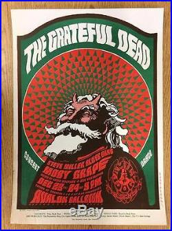 Grateful Dead 1966 Concert Poster Avalon Fd40 Moscoso Fillmore Original Santa