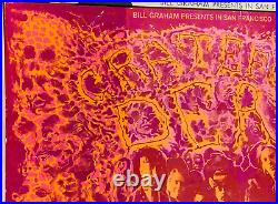 Grateful Dead 1969 Fillmore Auditorium Bill Graham Concert Poster Bg-162