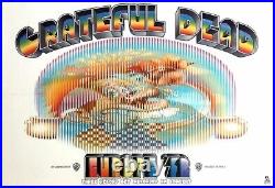 Grateful Dead 1972 Tour European Album Promotional Concert Poster / Nmt 2 Mint
