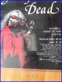 Grateful Dead 1980 Music Theatre Concert Poster 19x12 RARE