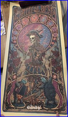 Grateful Dead Concert Poster Jack Straw Luke Martin Foil Variant #120 of 200