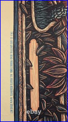 Grateful Dead Concert Poster Jack Straw Luke Martin Foil Variant #120 of 200