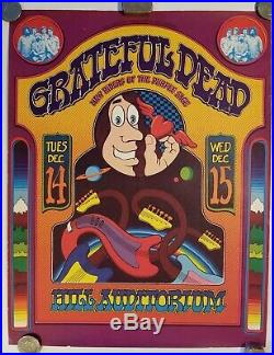 Grateful Dead/ Hill Auditorium/1971 Concert Poster 1st Printing By Gary Grimshaw