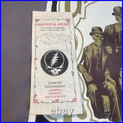 Grateful Dead In Telluride Colorado 1987 Original Poster And Concert Info Flyer