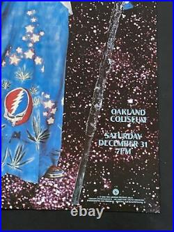 Grateful Dead Original Concert Poster From New Year's Eve 1988! Father Time bgp