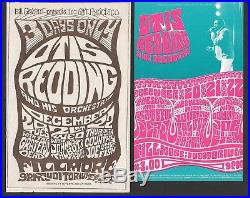 Grateful Dead Otis Redding Fillmore Original Concert Handbill SET LOT 1966 BG 43
