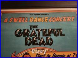 Grateful Dead Poster Titled A Swell Dance Concert Signed & Numbered