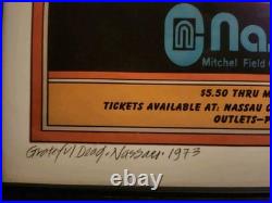 Grateful Dead Poster Titled A Swell Dance Concert Signed & Numbered
