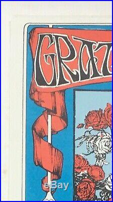 Grateful Dead Skull And Roses With Oxford Circle Fd-26 Original Concert Poster