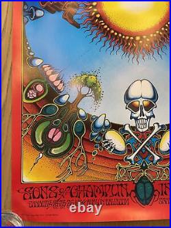 Grateful Dead Sons of Champlin Avalon Aoxomoxoa Concert Poster 1982 3rd printing