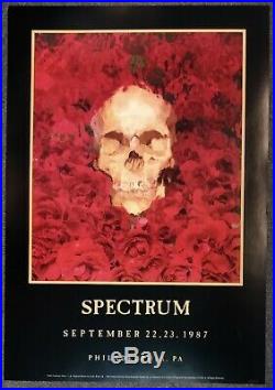 Grateful Dead Spectrum Philadelphia 1987 CONCERT POSTER NUMBERED Hugh Brown