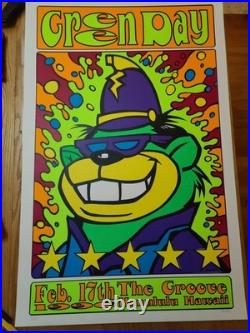 Green Day Original Concert Poster Honolulu Hawaii 1996 Frank Kozik S/N Green Day Original Concert Poster Honolulu Hawaii 1996 Frank Kozik S/N