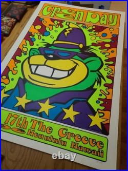 Green Day Original Concert Poster Honolulu Hawaii 1996 Frank Kozik S/N