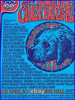 Greg Allman Steve Miller Ken Kesey Wavy Gravy Chet Helms Original Concert Poster