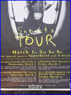 Grinspoon Secrets Tour 1990s Original, Rare Silk Screen Concert Poster unused