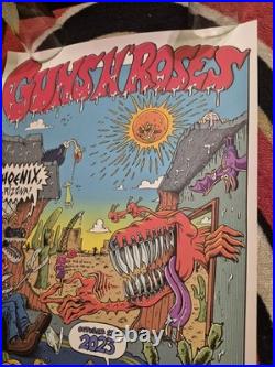Guns N Roses Concert Poster Phoenix, Arizona 10/11/23 MISPRINT Ltd Ed 204/250