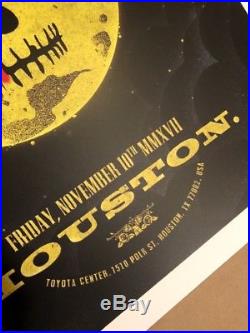 Guns N' Roses GNR Concert Poster Lithograph Houston TX Toyota Center 2017 X/300