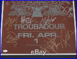 Guns n Roses Autograph Signed Framed Concert Poster JSA Axl Rose Slash Full Band