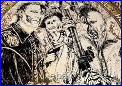 Hank Williams III & Assjack Concert Poster by Allen Jaeger Houston TX RARE x/100