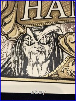 Hank Williams III & Assjack Concert Poster by Allen Jaeger Houston TX RARE x/100
