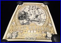Hank Williams III & Assjack Concert Poster by Allen Jaeger Houston TX RARE x/100