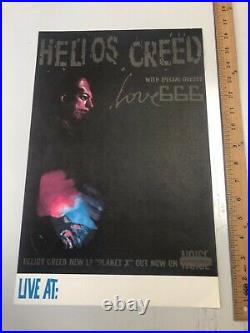 Helios Creed With Love 666 Concert Promo Poster Amphetamine Reptile Records Noise