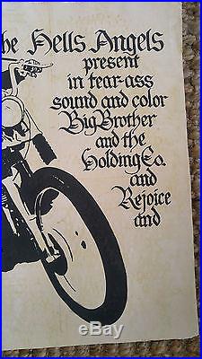 Hell's Angels Janis Joplin Carousel AOR 2.249 Concert Poster, 1968