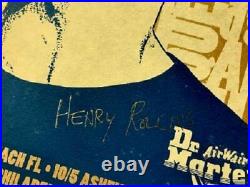 Henry Rollins Concert Poster 1998 Tour Signed