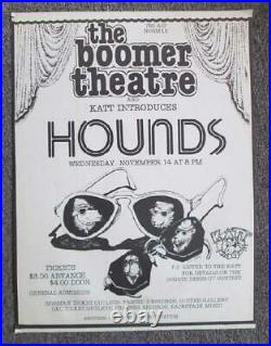 Hounds Norman Oklahoma 1979 Original Concert Poster Boomer
