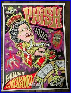 House Industries & Ink Studios 1997 Phish London Concert Poster Rolled