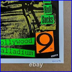 IGGY POP ALICE IN CHAINS Hollywood Palladium 1990 CONCERT POSTER Signed KOZIK