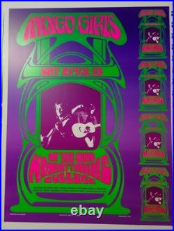 INDIGO GIRLS Concert Poster UNCUT Sheet Manhattanville College NY 2000 RARE