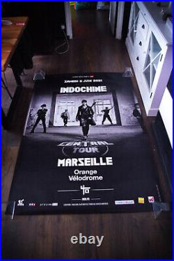 INDOCHINE MARSEILLE VELODROME 2021 4x6 ft Shelter Original Concert Poster