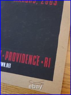 INTERPOL Concert Poster Providence RI 2003 by Pete Cardoso