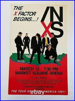 INXS The Tour of North America 1991 Original Concert Poster