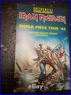 IRON MAIDEN 1983 Madison Sq Garden Concert Poster The Trooper original