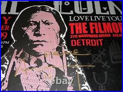 Ian Astbury Signed The Cult Love Live 2009 Concert Show Poster Detroit Fillmore