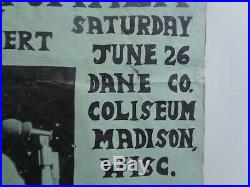 Ike & Tina Turner Original 1970's Concert Poster Madison, WI Grease Band RARE