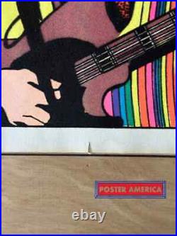 In Concert Original Vintage 1976 Black Light Poster 23 x 35
