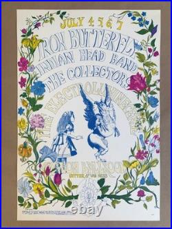 Iron Butterfly at the Avalon July 1968 Original Vintage Rock Concert Poster