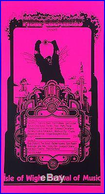 Isle of Wight Festival Bob Dylan The Who Original Fillmore-Era Concert Poster