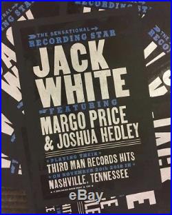 JACK WHITE HATCH SHOW PRINT Concert Poster Nashville 2018 Margo Price Third Man