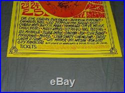 JIMI HENDRIX Airplane LED ZEPPELIN others Original 1969 Festival Concert Poster