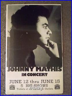 JOHNNY MATHIS Original 1979 Concert Poster Palace Theatre Cincinnati KOA
