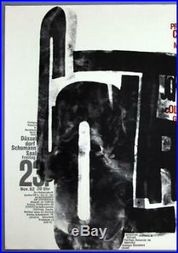 JOHN COLTRANE QUARTET mega rare original Düsseldorf 1962 concert poster KIESER