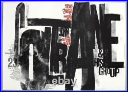 JOHN COLTRANE rare vintage original Düsseldorf 1962 concert poster KIESER