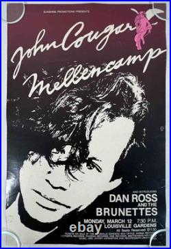 JOHN COUGAR MELLENCAMP. Original Concert Poster 1979. Louisville. 14 x 22