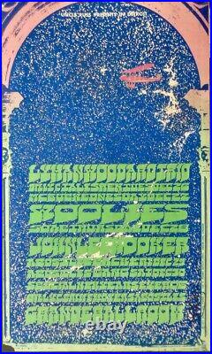 JOHN LEE HOOKER GRANDE BALLROOM concert poster RGP 60 CARL LUNDGREN signed 1967