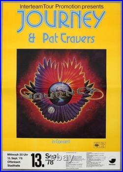 JOURNEY rare vintage original Offenbach 1978 concert poster INFINITY